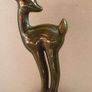 Vintage 1960s McMaster Craft Green Pottery Deer Image 4