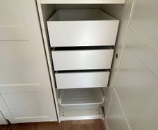 Single tall white wardrobe ikea