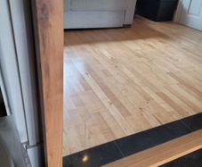 Large heavy oak mirror
