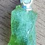 4.5 ct Green Peridot Crystal on 925 Silver bail Image 2