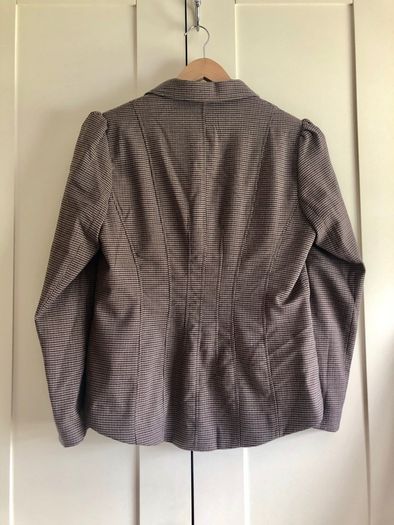 Ladies Fitted Plaid Blazer Size 12