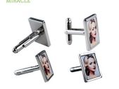 Personalised Square Cufflinks custom printed any photo or image great wedding gift present idea