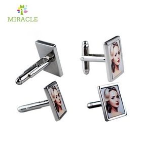 Personalised Square Cufflinks custom printed any photo or image great wedding gift present idea