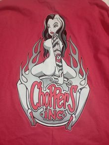 men's chopper's Inc long sleeve tee size medium