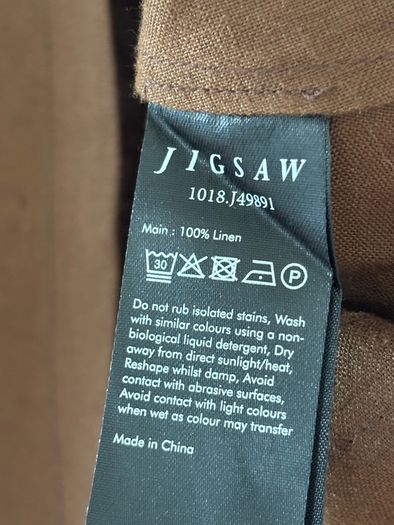 Jigsaw Linen Wrap Detail Midi Skirt