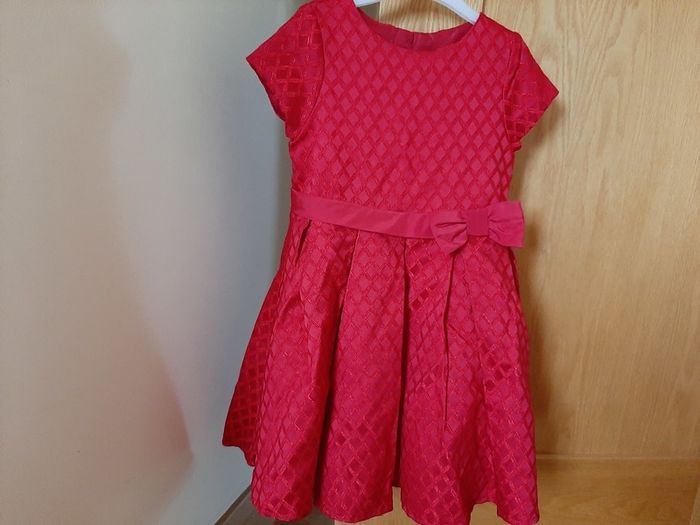 Girls red dress 5/6 years