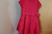 Girls red dress 5/6 years