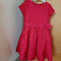 Girls red dress 5/6 years