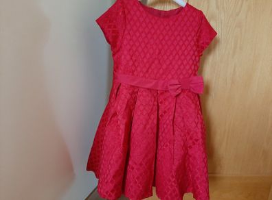 Girls red dress 5/6 years