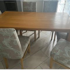 Free Sherry dining table and 6 chairs