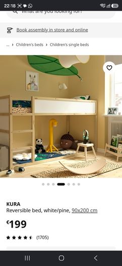 ikea reversible bed