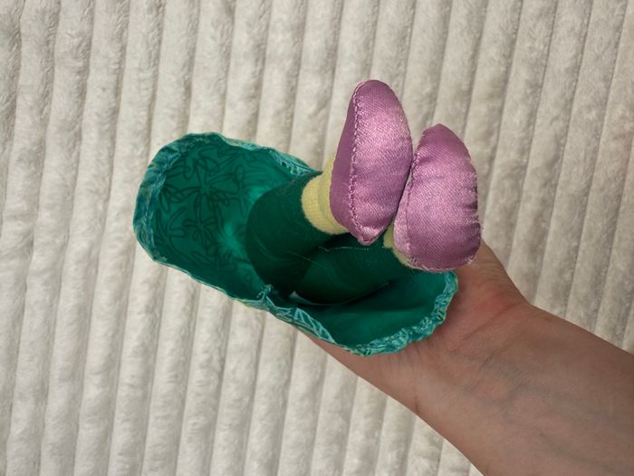 Disgust Soft Toy Plush Inside Out 2 approx. 30 cm. Used Loose Head Please see photos