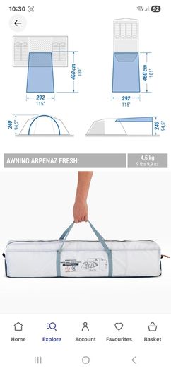 Camping Awning - Decathalon