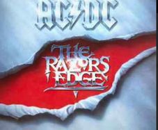 1990 original release AC/DC The Razors Edge vinyl record in vg condition