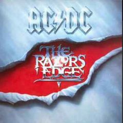 1990 original release AC/DC The Razors Edge vinyl record in vg condition