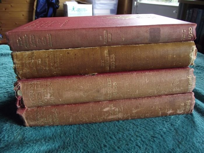 4 Volumes - "Pilgrimages to Old Homes" by Fletcher Moss - 1903 - 1906 - 1908 - 1920
