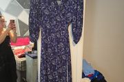 Long blue dress