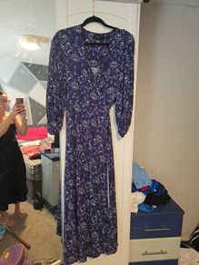 Long blue dress