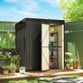 New. Outdoor, yard, patio, garden shed compact design dark grey (Free Delivery) Image 2