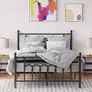 Side Table Set, Nightstand, Industrial Set of 2 Bedside Tables, with Adjustable Mesh Shelves, Living Room, Bedroom, Hallway, Office, Stable, Rustic Brown and Black (FREE POSTAGE) Image 2