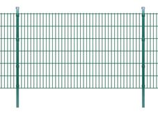 2D Garden Fence Panel & Posts 2008x1230 mm 2 m Green