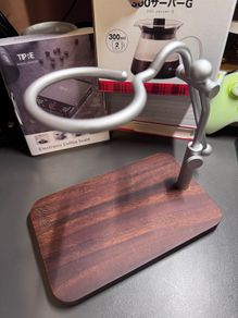 Wooden coffee dripper stand