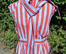 Stunning striped peplum style blouse with tie detail by ZARA