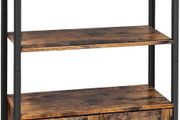 Bookcase with 3 Shelves, Industrial Design