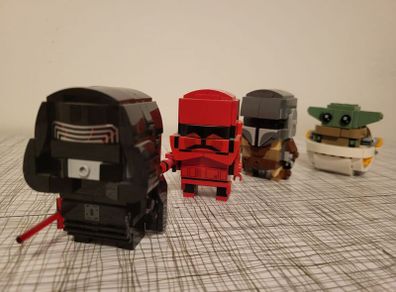 Lego star wars brick headz sets x 2