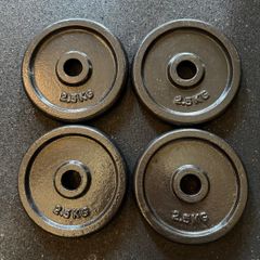 4 x 2.5KG Weight Plates - Standard Size