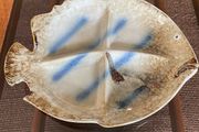 Glazed Stoneware Angel Fish Serving Dish