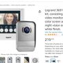 Legrand video intercom kit, consisting of an interior video monitor with a 4.3-inch color screen and wide-angle night vision exterior intercom, white finish. Image 7