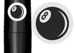 Ball Stamp - 8 Ball - 10% Off