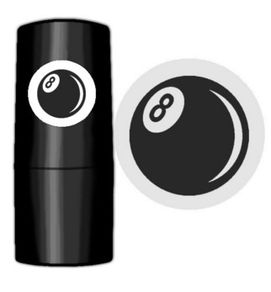 Ball Stamp - 8 Ball - 10% Off
