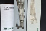 Minitrix 14538 Left Turnout with Concrete Ties