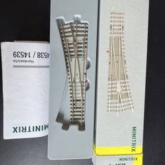 Minitrix 14538 Left Turnout with Concrete Ties