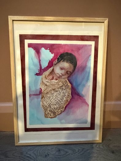 Original Watercolour Baby