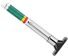 Tyre Tread Depth Gauge UK, 6-Sided Smart Color Coded Tyre Depth Gauge UK, Tyre Depth Measurement Tool in 25MM/32nds