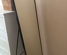 Black long standing mirror