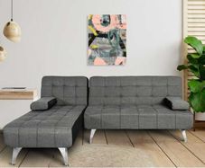 Fabric Corner Sofa Bed, Chaise Longue, aroa xs
