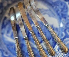 Antique Sterling Silver Butter Knives