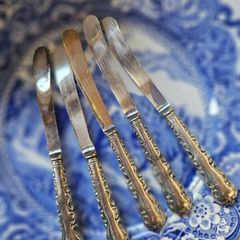 Antique Sterling Silver Butter Knives