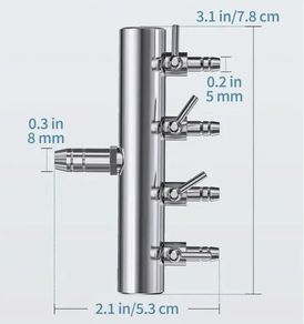 Fish Tank - Stainless Steel Aquarium Air Valve