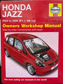 Honda Jazz Hanes Owners Manual