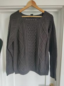 Aran Style Jumper - 100% Cotton