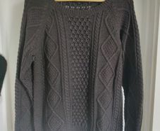 Aran Style Jumper - 100% Cotton