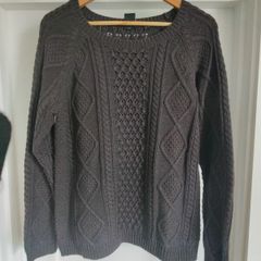 Aran Style Jumper - 100% Cotton