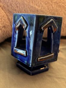 Vintage Handmade Ceramic Candle Holder
