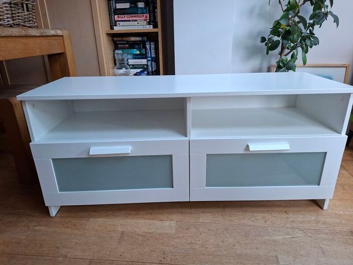 IKEA White Brimnes TV table