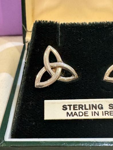 Sterling Silver Trinity Knot Cuff Links
